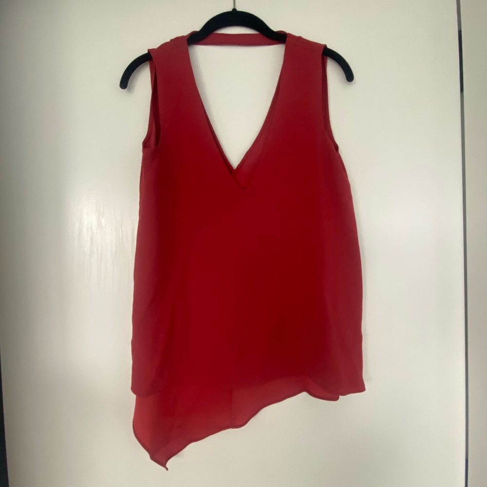 BCBG Tank asymmetrical blouse